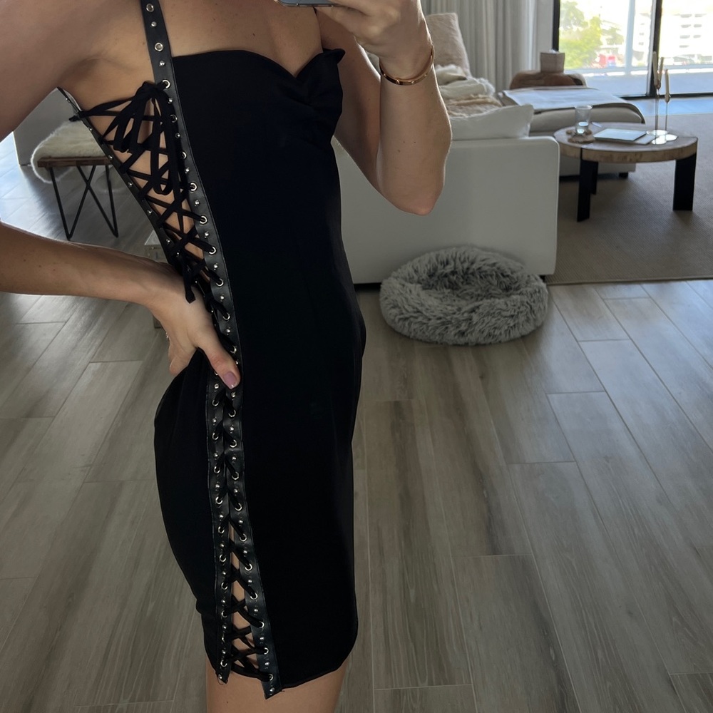 Hours mini black dress, size small